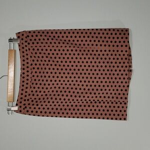 LOFT skirt women's size 2P 2 petite skirt brown like makeup color with black ci…